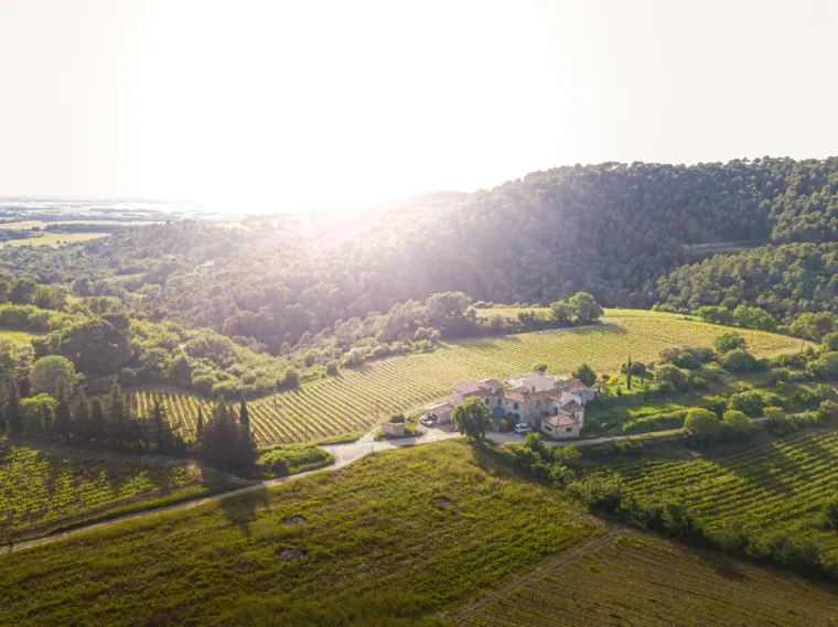 Le Mas de Lencieu, vu du ciel