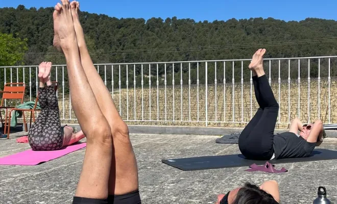 Prochain stage au Mas de Lencieu, Les Dentelles de Montmirail, Le Mas de Lencieu
