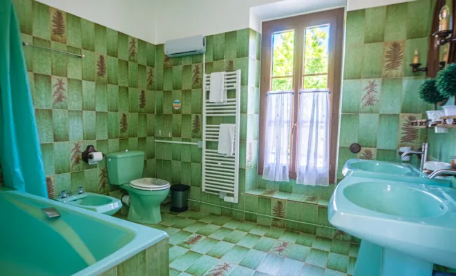 La Dentelière, la salle de bain vintage